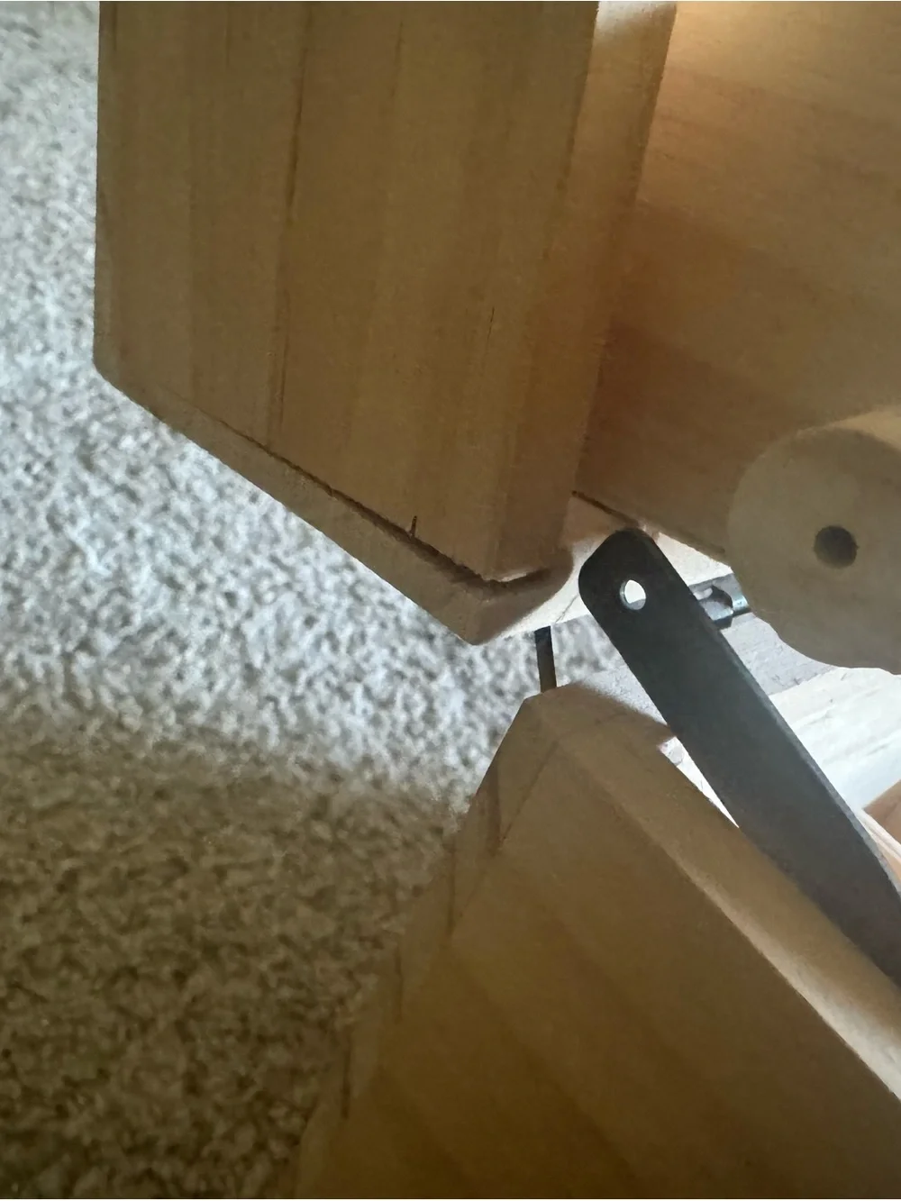 Natural Wood essential oil Box with Antique-Style Hardware - Light Wood